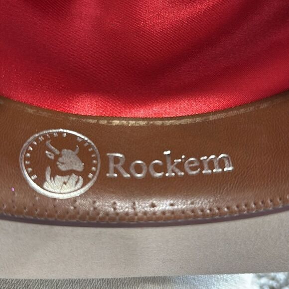 Rock’em Hat Western Unisex 6XBelly Real Felt Wool Cowboy Beige Grey Leather Band main image 9